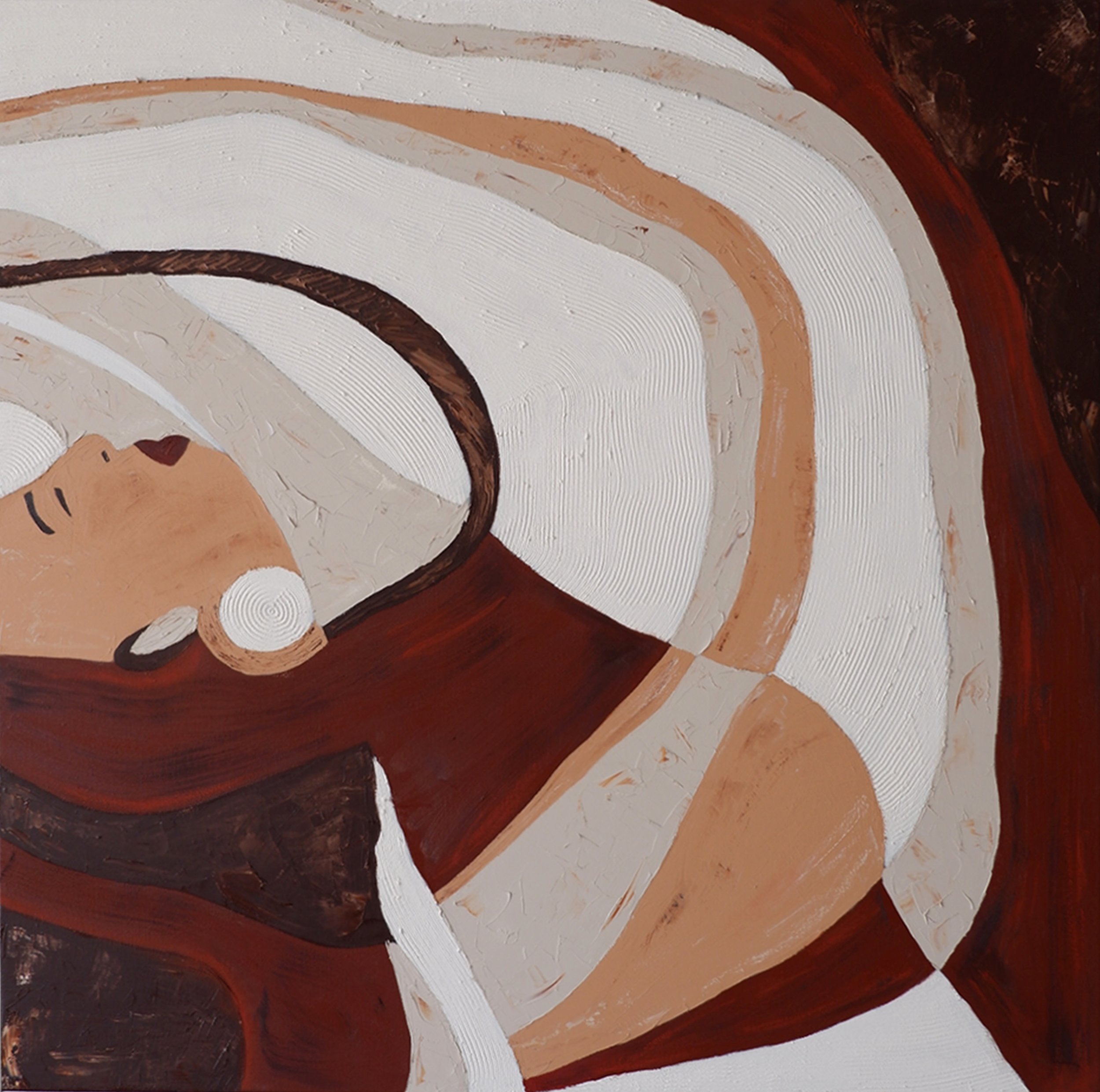 Diptych 2/2: I'm a free woman (100x100) | €2999,- incl. VAT