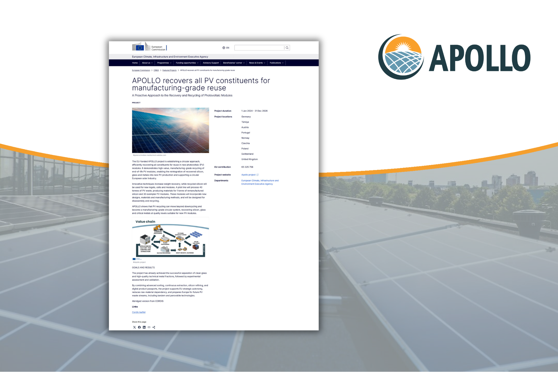 APOLLO featured by CINEA