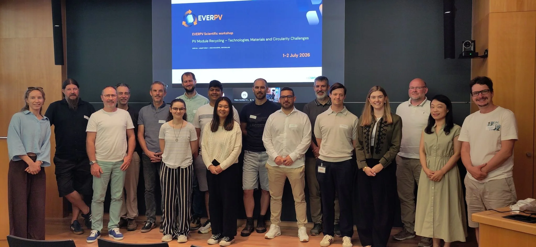 EPFL joins EVERPV workshop on circular PV recycling