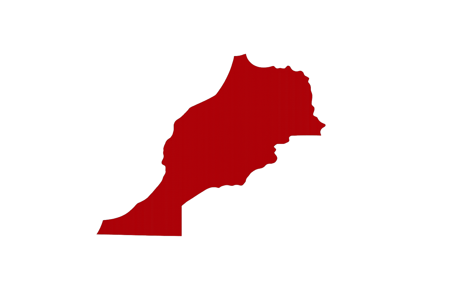 Map of Morocco Energy Healing Magic Cat Kabira