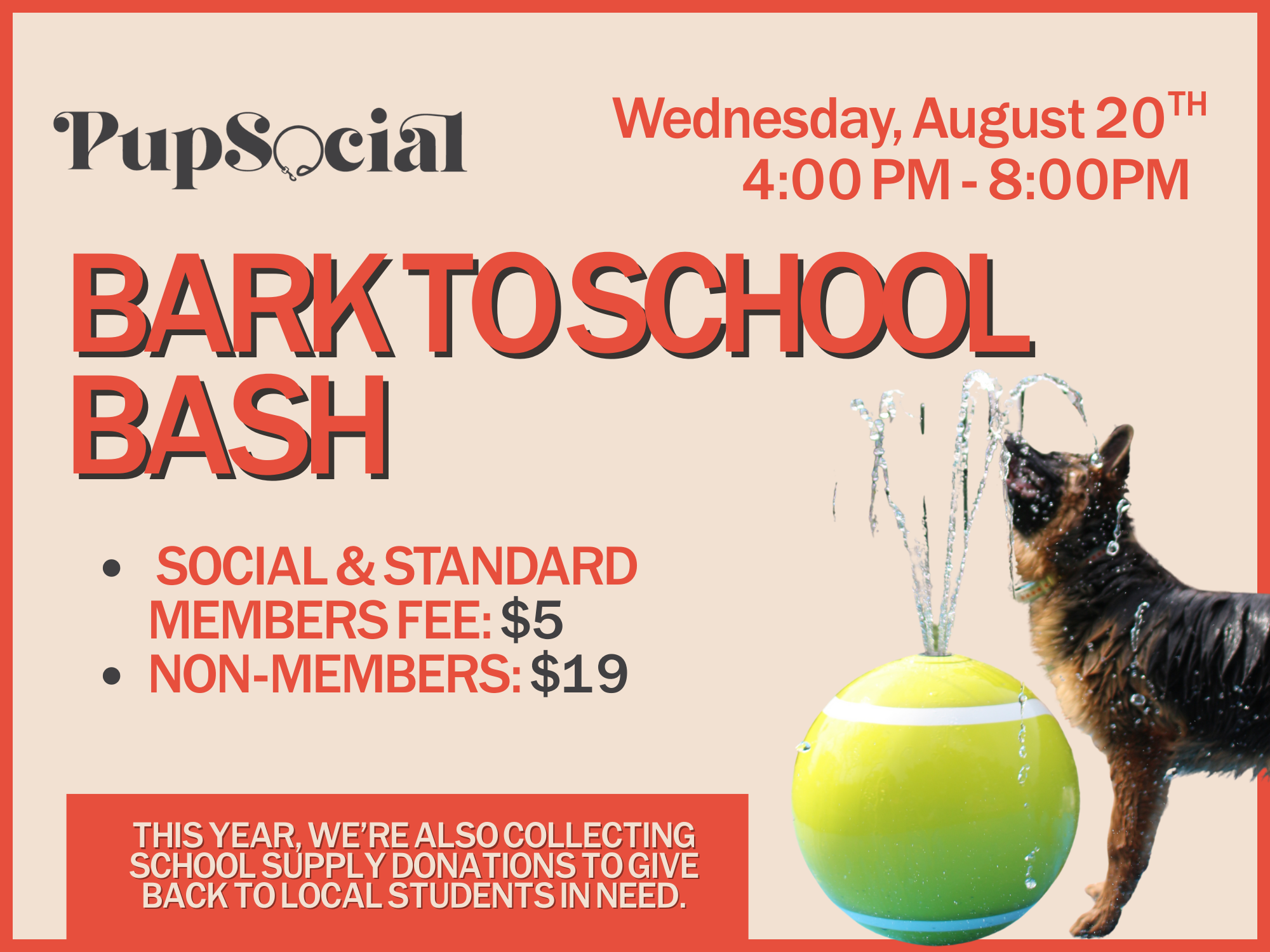 BARK TO SCHOOL BASH