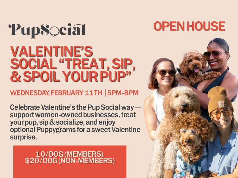 Valentine’s Social Treat, Sip, &amp; Spoil Your Pup