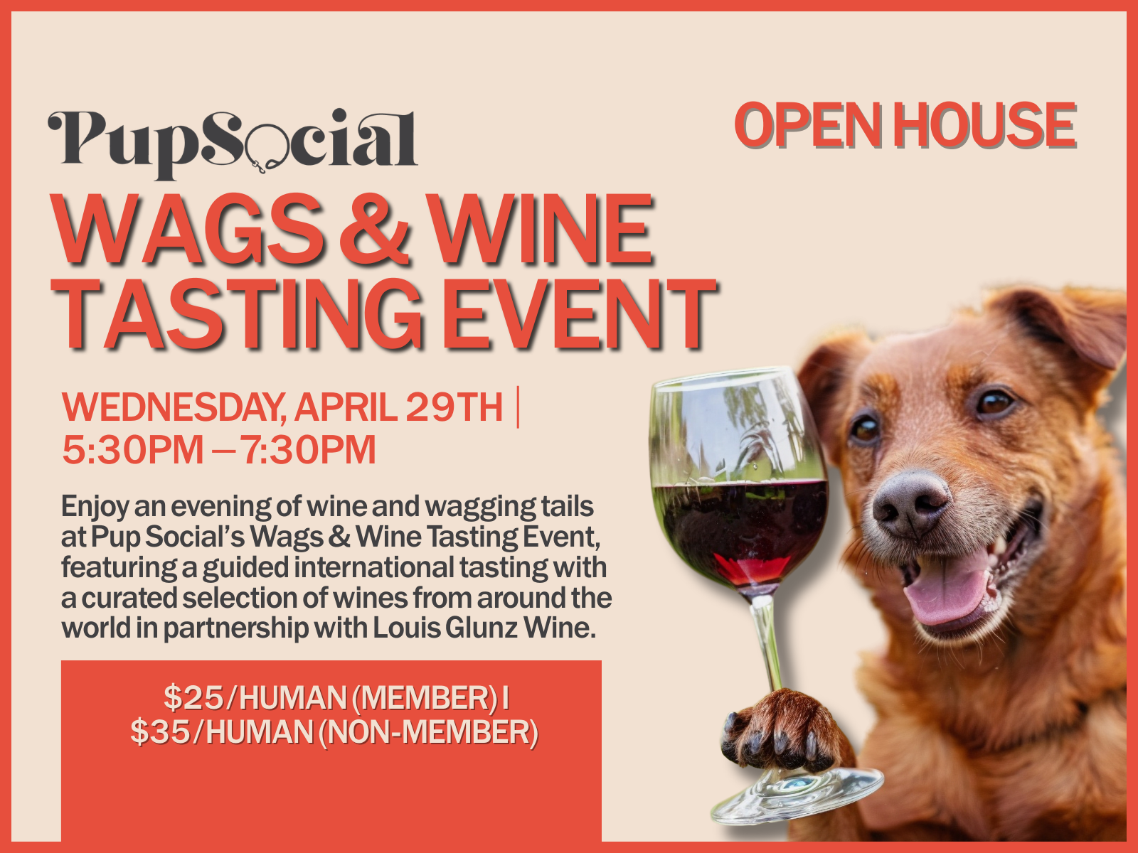 Wags &amp; Wine Tasting Event