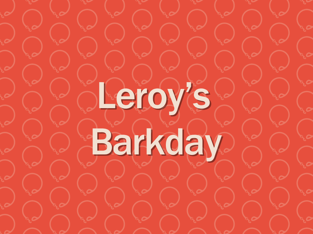 Leoroy's Barkday 