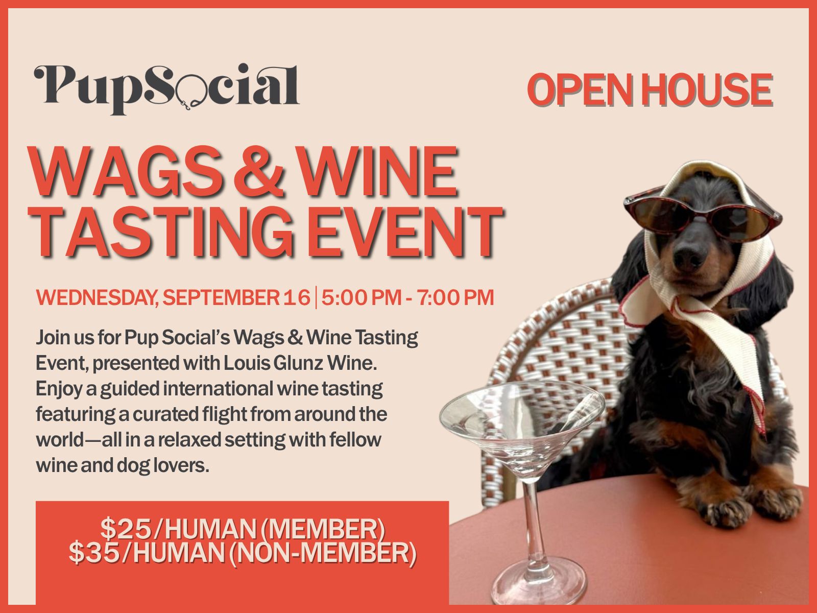 Wags &amp; Wine Tasting Event