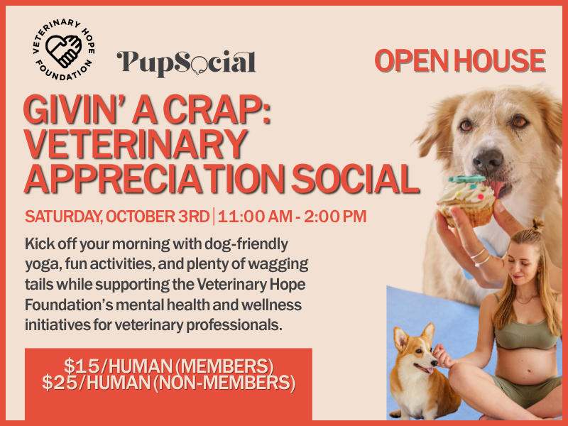 Givin’ A Crap: Veterinary Appreciation Social</span>
