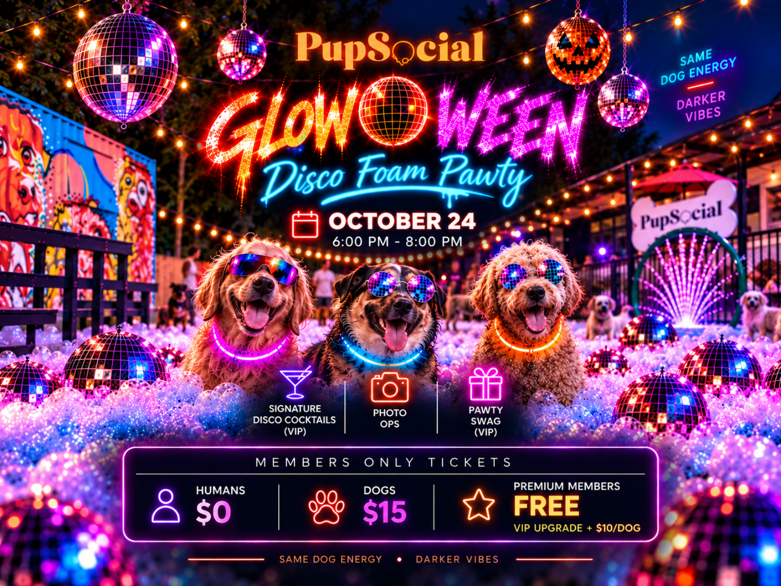 Glow-o-ween Disco Foam Pawty
