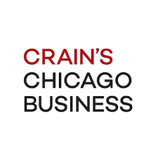 Logo for Crain's Chicago Business with text in red and black on a white background.