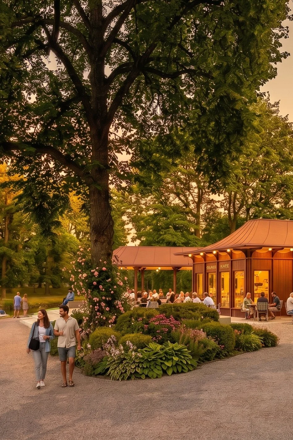 Winroth arkitekter, mijo arkitektur, studio hast, tävling, örebro, glasskiosk, örebro stadspark, tävling, sveriges arkitekter, cafépaviljong, cafe, paviljong, parkrum, servering, glass, kiosk, arkitektur, cafe, inbjudande, årum, traditionell
