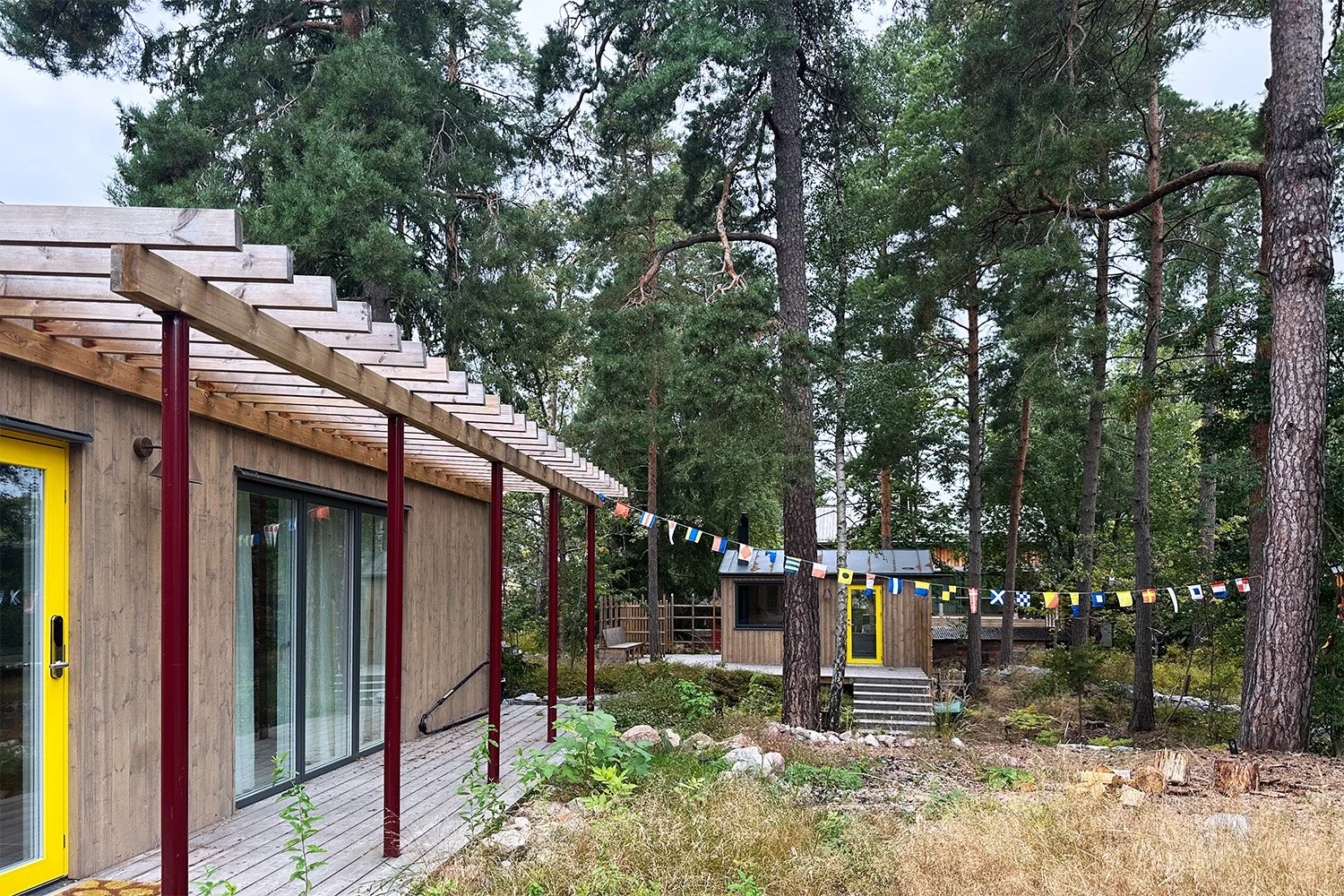 Winroth arkitekter, arkitektritad, attefallshus, atttefallsstuga, övernattning, sommarhus, arkitektur, semesterbostad, stockholms skärgård, tratten, bastu, campsite
