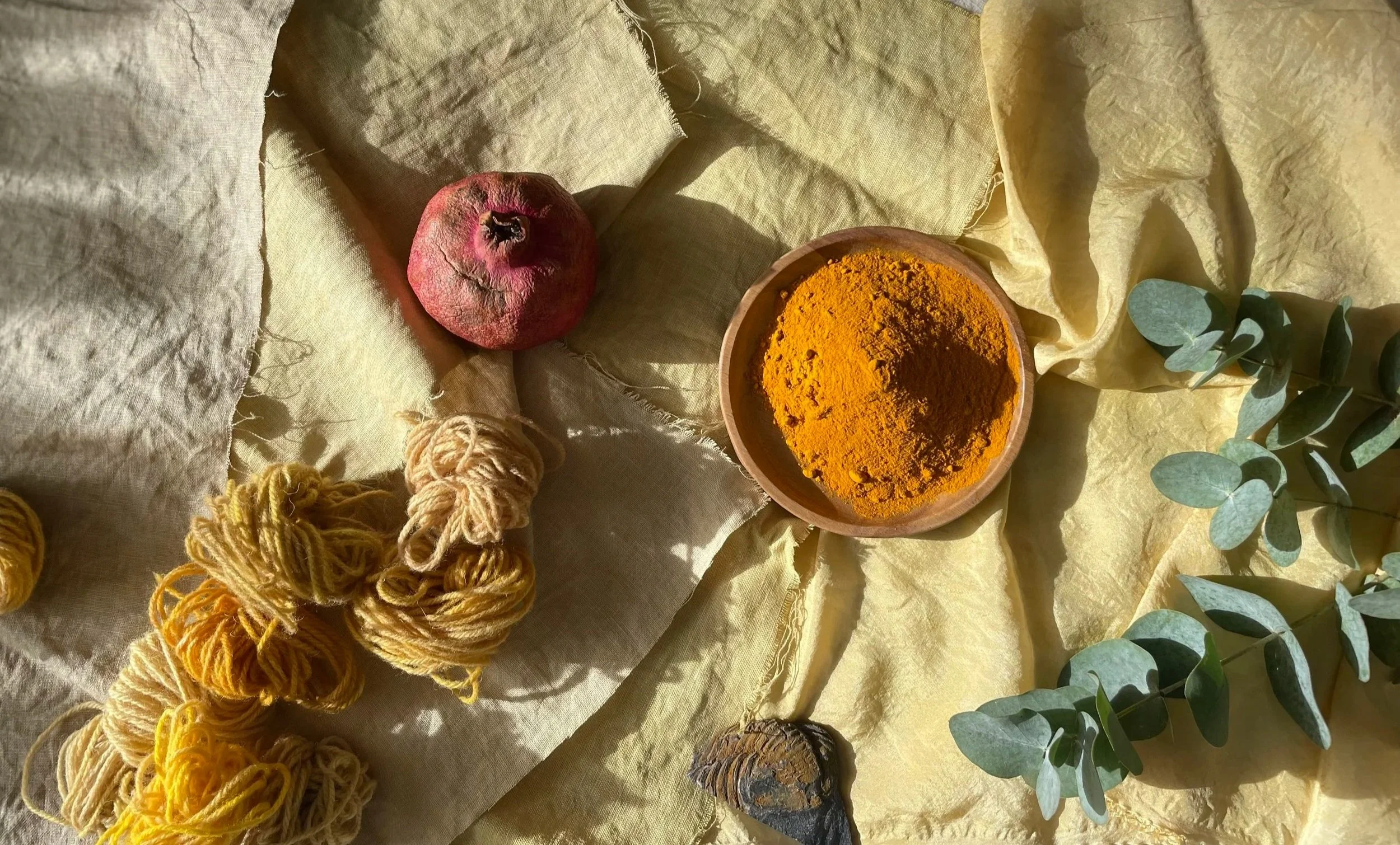 Sat 7 March | 10.30am - 12.30pm | London EC1V | Natural Dyeing with Food Waste on Silk Workshop