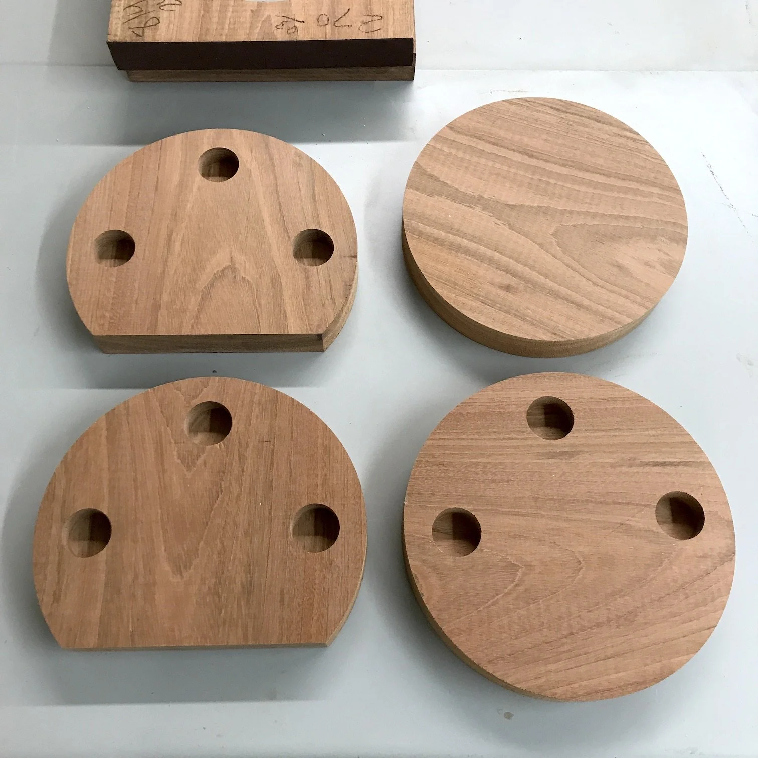 Hardwood Cutouts (Detail) - CNC Service - 2023