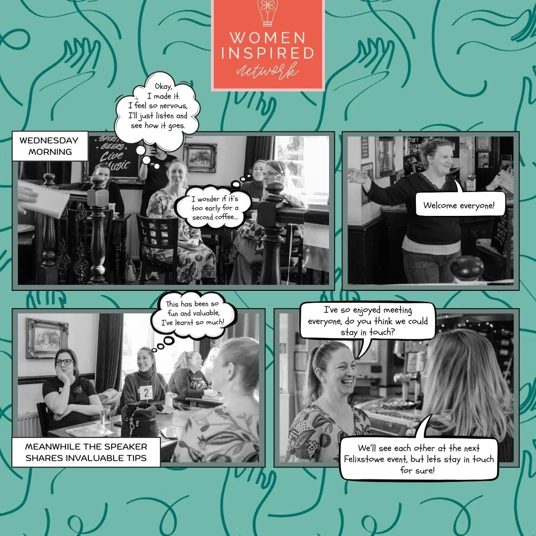 Nervous at the door ➡️ leaving with a full heart and generous smile❤️

😊This is the 𝐖𝐨𝐦𝐞𝐧 𝐈𝐧𝐬𝐩𝐢𝐫𝐞𝐝 𝐍𝐞𝐭𝐰𝐨𝐫𝐤 experience.

✨ A Wednesday morning where you learn something brilliant, laugh a lot, and wonder why you didn't come sooner