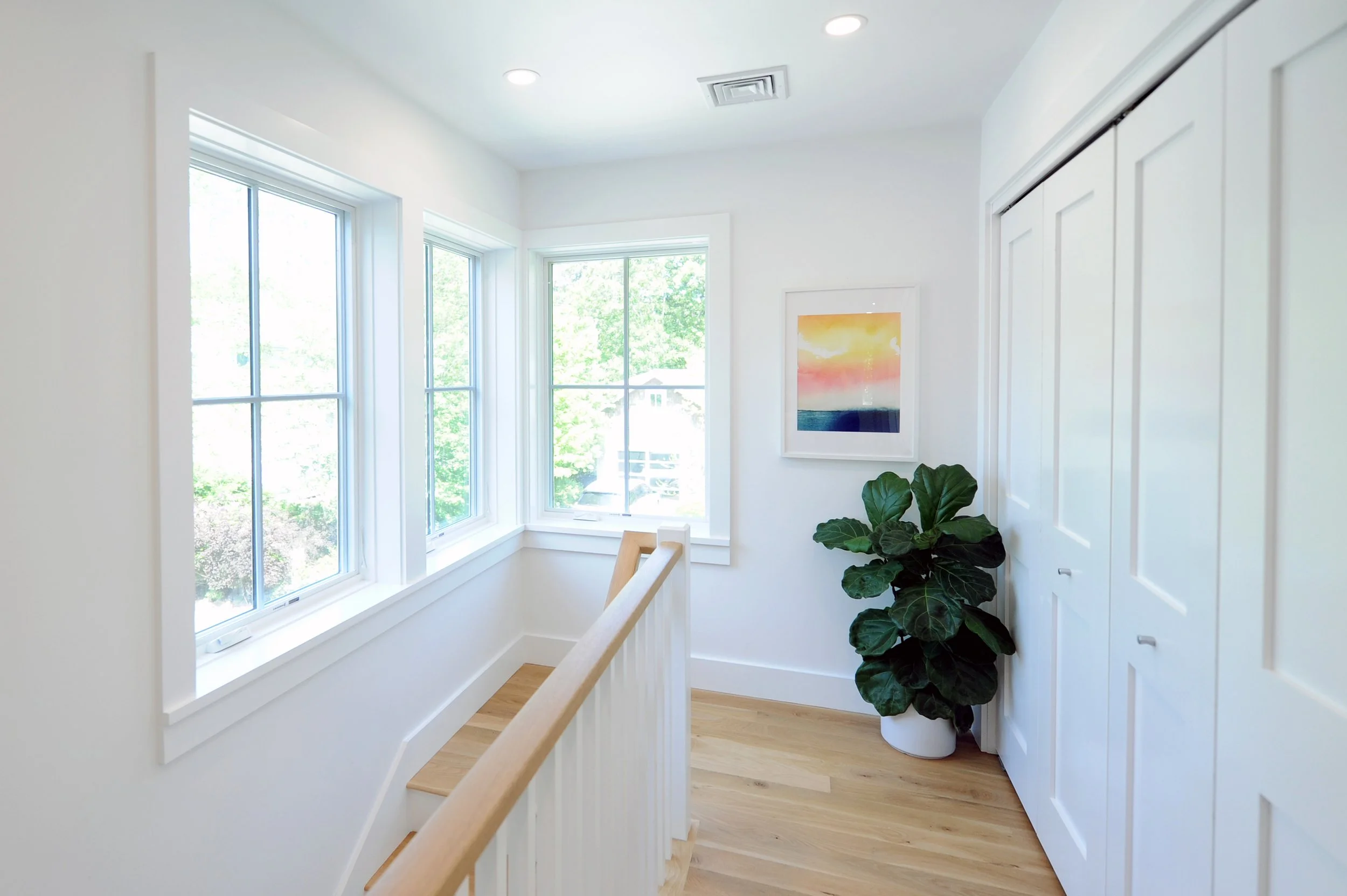 Salt Architecture, Highland Residence, Upstairs Hallway View