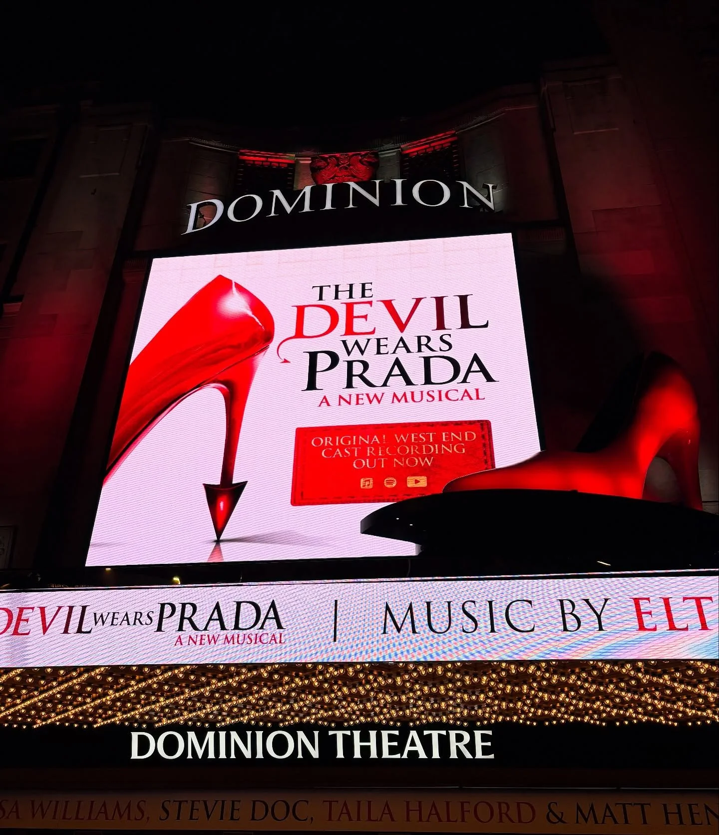 I lived in London for three years and one of the things I miss most is West End theater. So happy to be back with my mum! 😉

#thenextchaptertravel #thedevilwearspradamusical #westendtheatre #london❤️ 
#travelwithme #allwomentours
