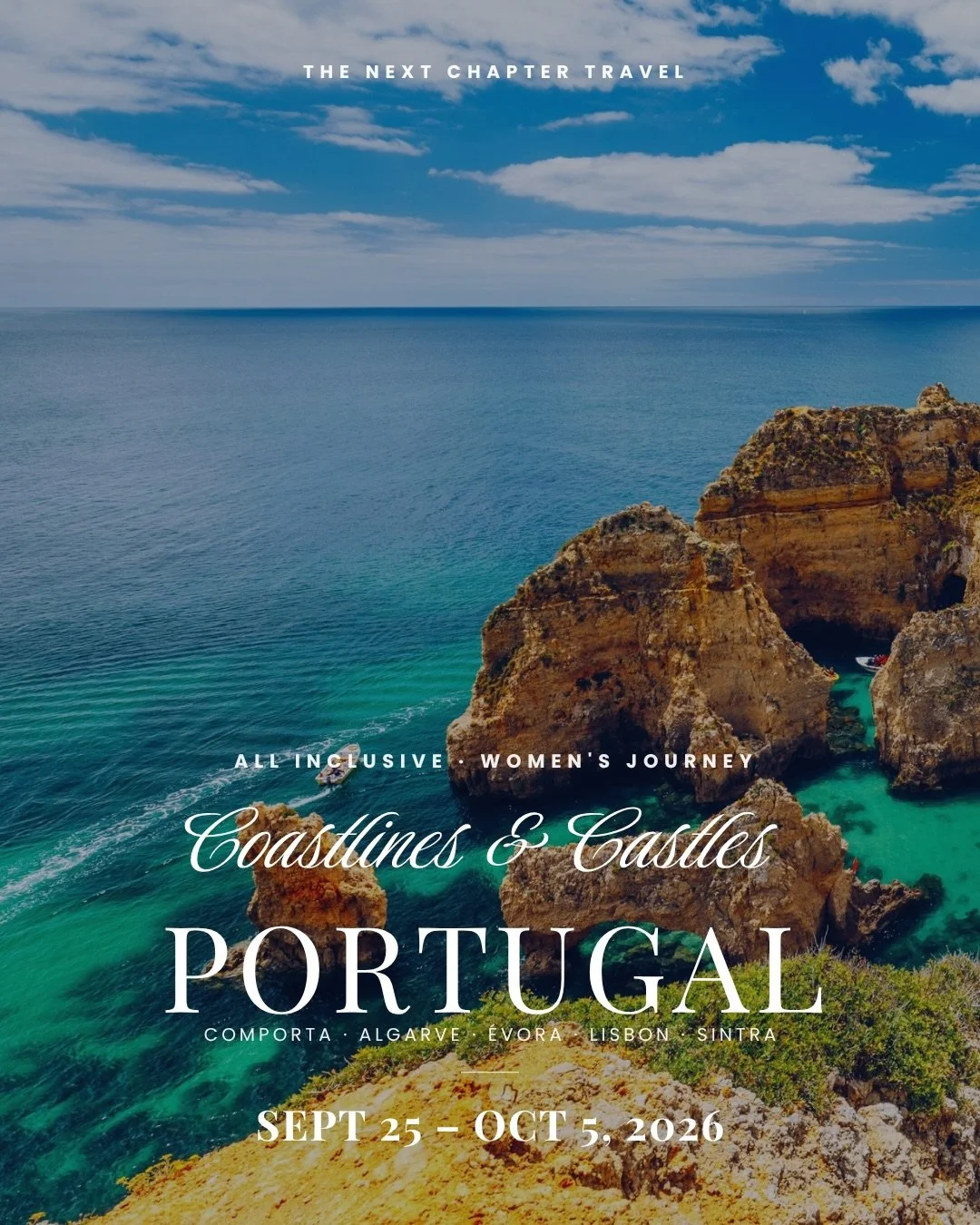 This post says it all! 🇵🇹 Luxury &amp; leisure meets culture &amp; connection. Carefully curated and impeccably designed, this is all women, small group travel reimagined, with each guest receiving a personalized itinerary based on selected spa app