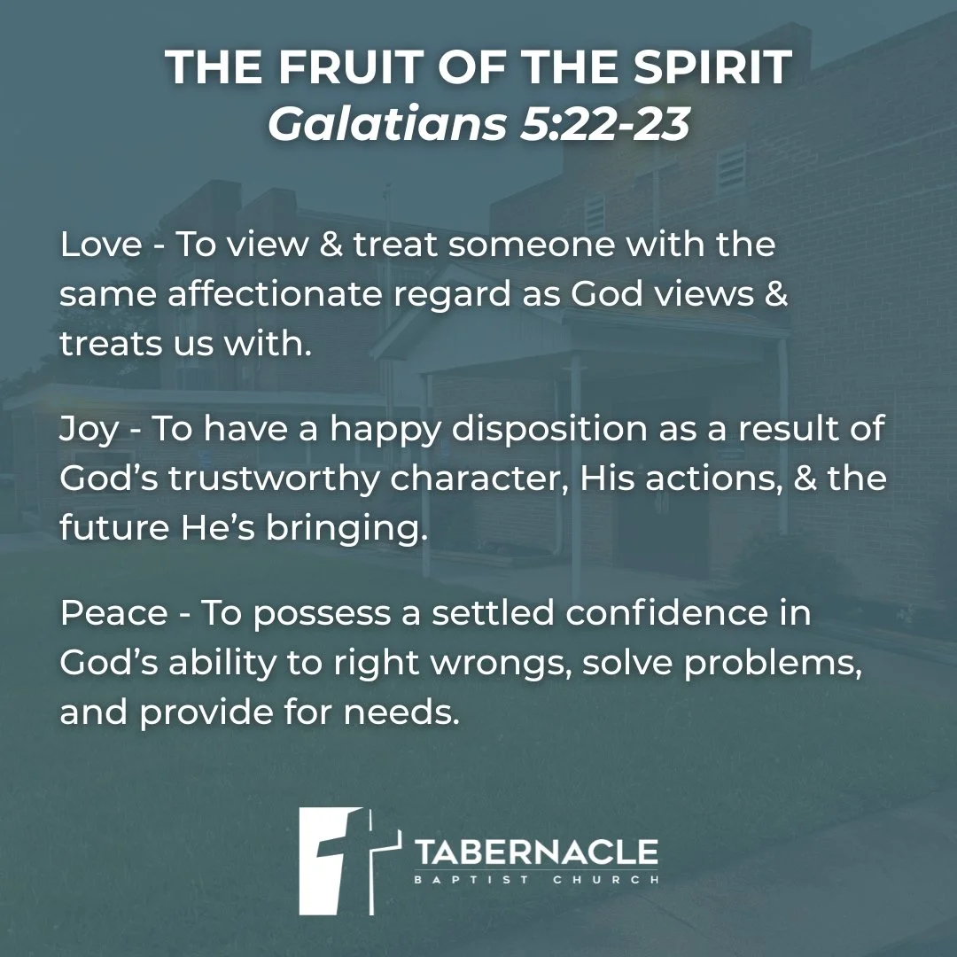 The Fruit of the Spirit aren't add-ons for "super-Christians", these are what it looks like for Jesus to live through His people!
Do these traits describe you? Do they describe someone you know?