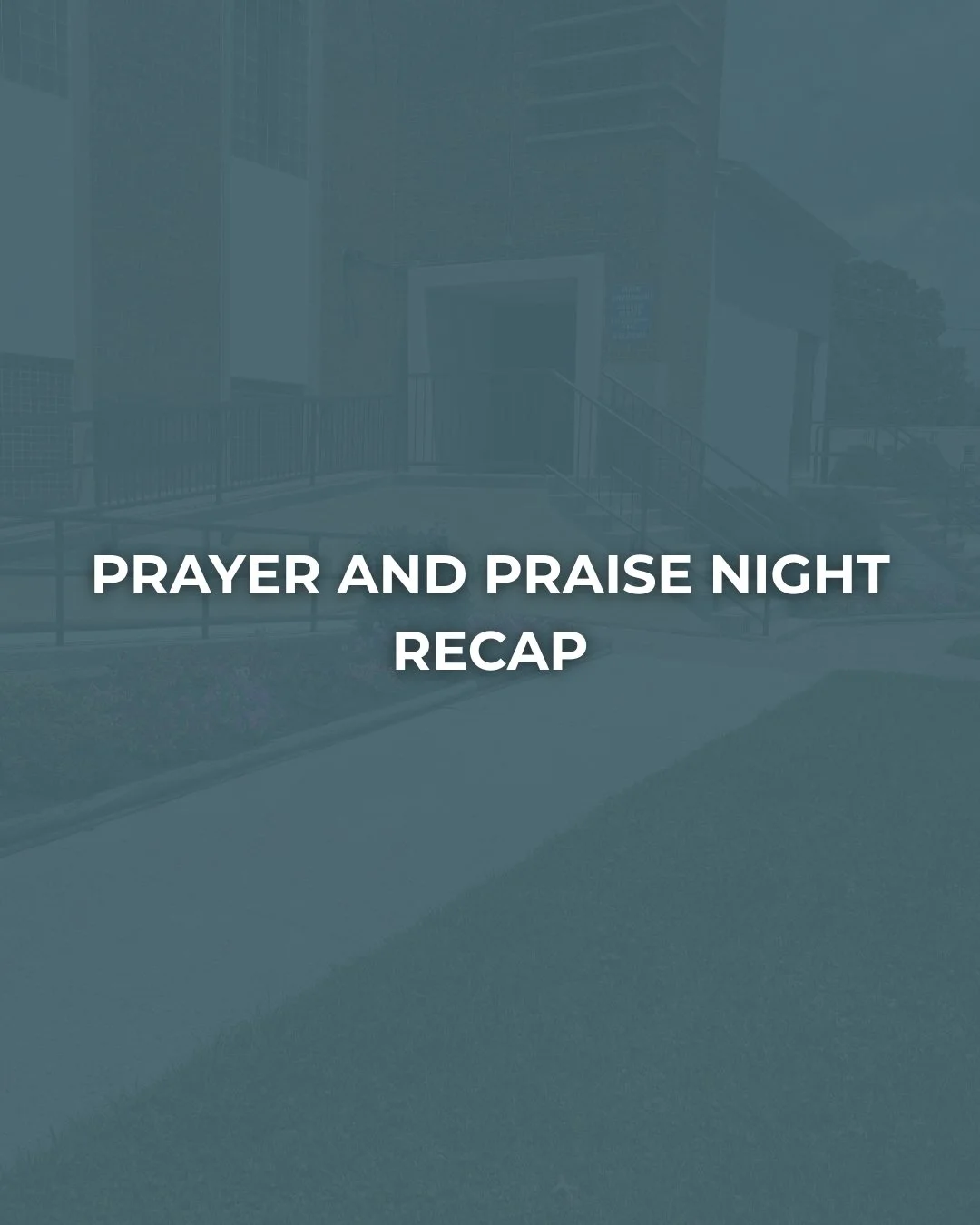 We thought we'd let y'all know about the amazing praises we heard last night!