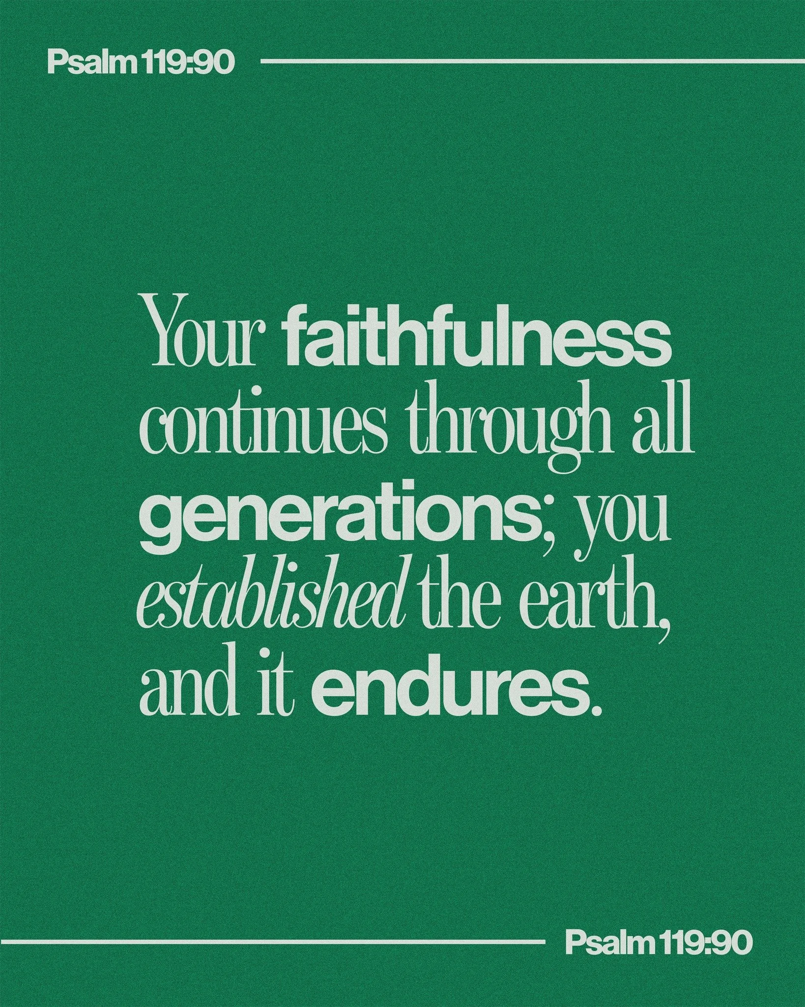 The God who created the world at the beginning of time is the same God who sustains us today. He is faithful! 🙌