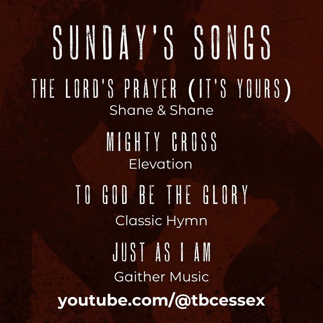 Take some time this week to listen through Sunday's songs!