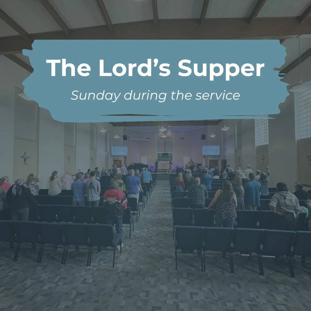 Join us tomorrow morning at 11 as we worship the Lord through prayer, singing, and observance of the Lord's Supper.