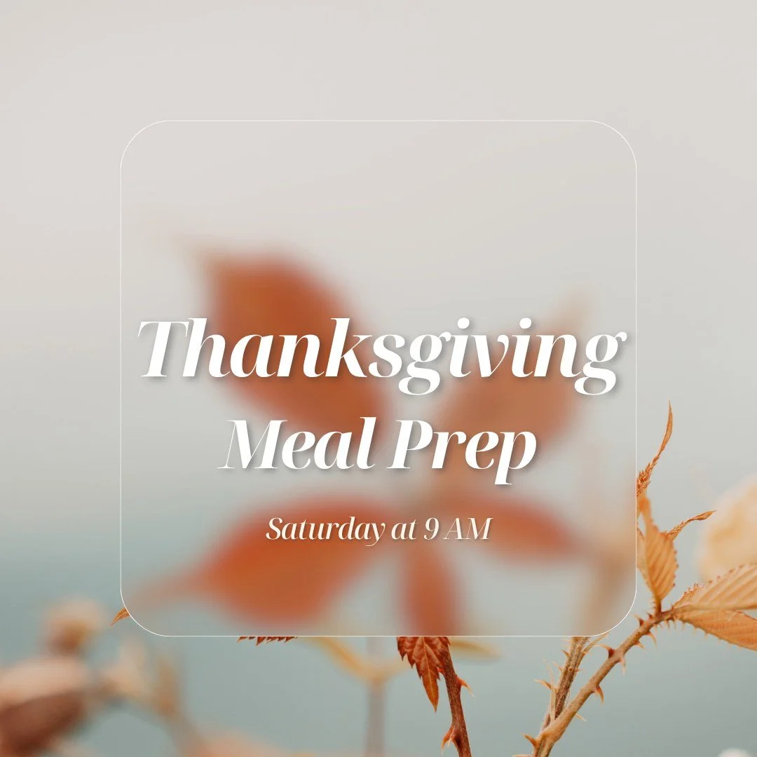 Join us in the Fellowship Hall tomorrow at 9 AM as we prepare and deliver some Thanksgiving meals to our elderly, shut-ins, and those in need!