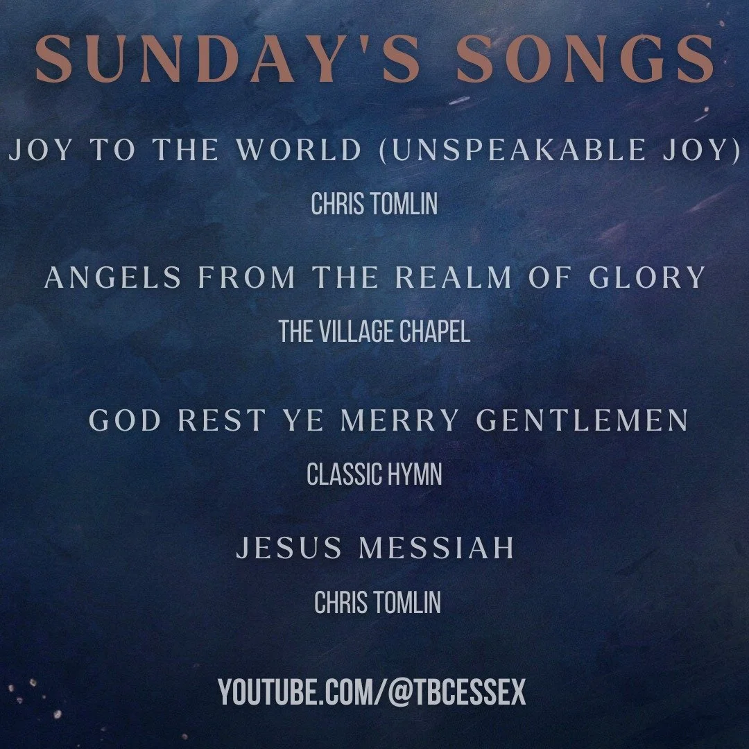 Looking forward to singing these amazing Christmas songs this Sunday!