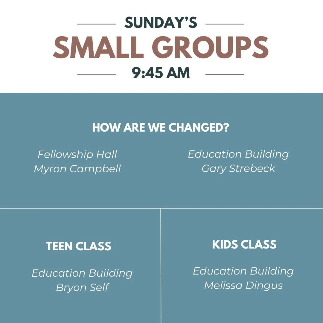 Small Groups are the perfect place to ask questions, share life&rsquo;s ups and downs, and grow deeper in your faith with friends.

Whether you've been here for years or are looking to visit for the first time, there is a seat at the table for you!