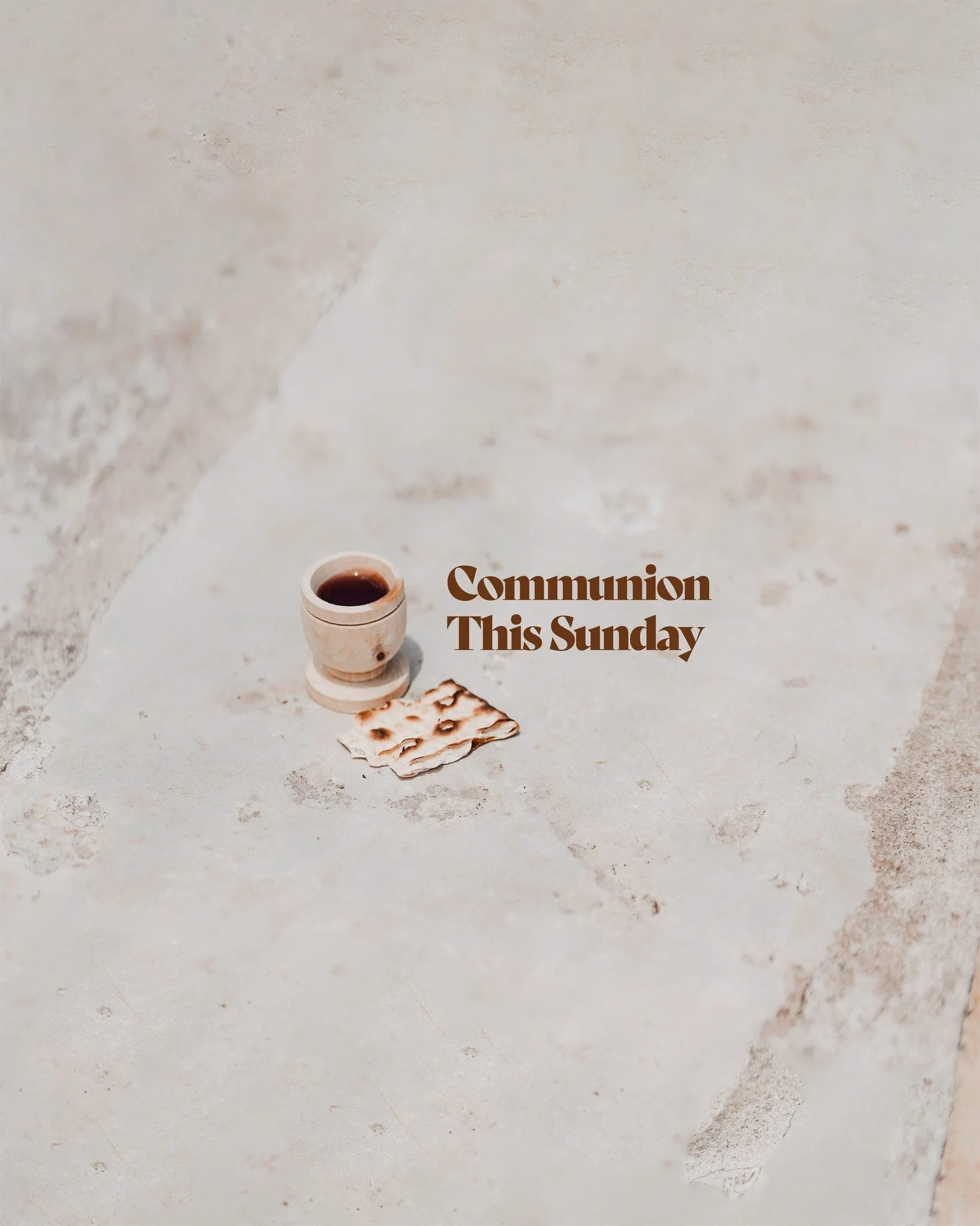 This coming Sunday is the first Sunday of February, so we'll be observing the Lord's Supper together!

From our statement of faith - "The Lord&rsquo;s Supper is a symbolic act of obedience whereby members of the church, through partaking of the 