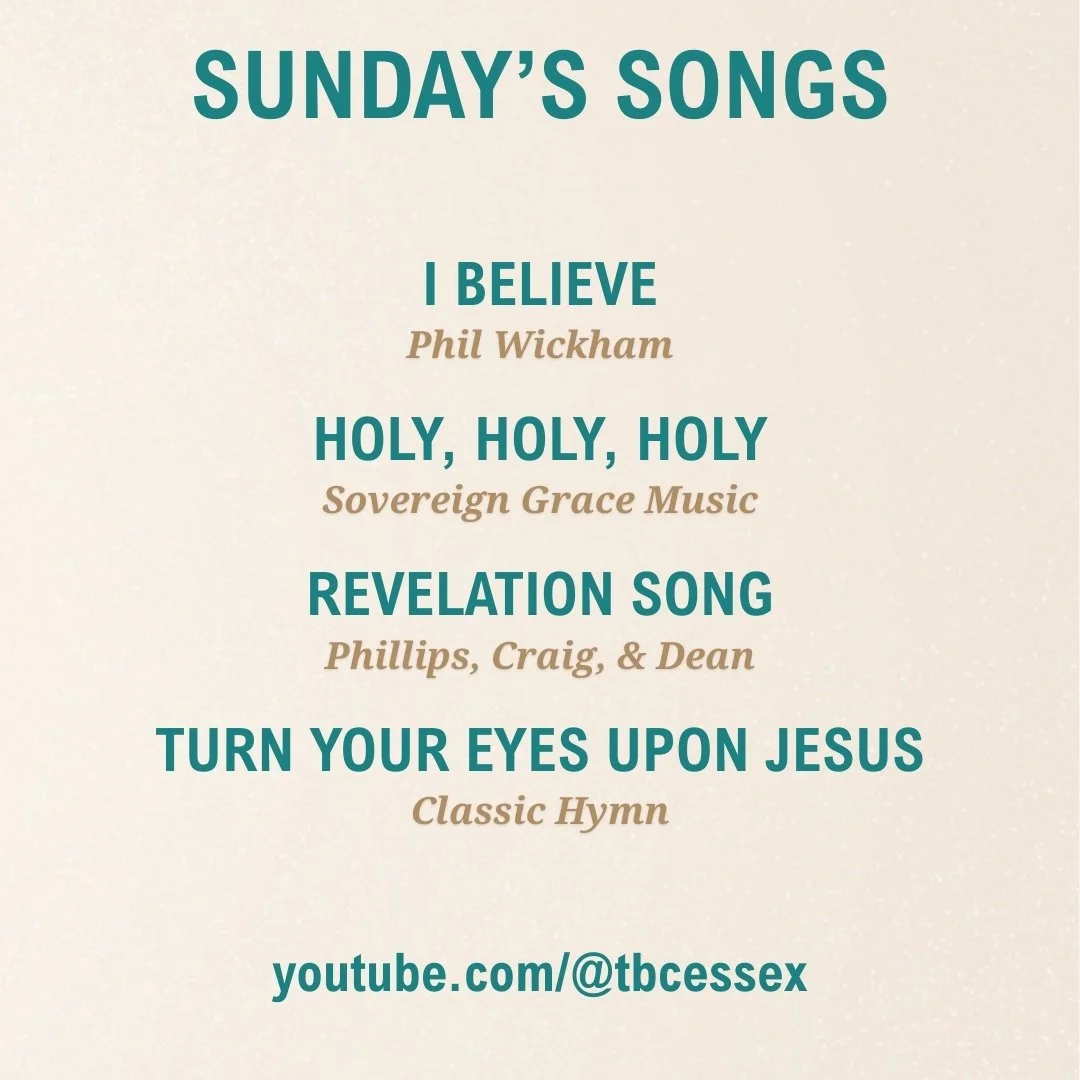 We're in John 14:15-26 this week, be reading through the passage and listening to these songs in preparation for Sunday!