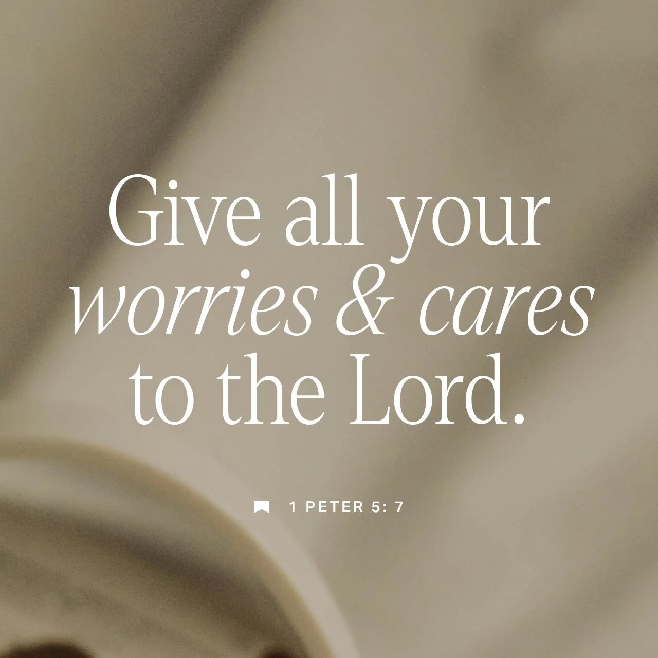 Humble yourselves, therefore, under the mighty hand of God, so that he may exalt you at the proper time, casting all your cares on him, because he cares about you. -- 1 Peter 5:6-7 (CSB)