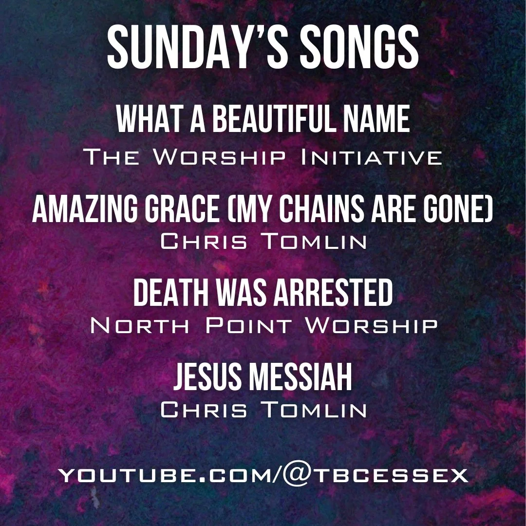 This Sunday, we're beginning a 3-week series in John 17 titled "The Lord's Prayer", and we'll be singing these tremendous songs!

We encourage you to read John 17:1-5 in preparation for Sunday, and listen to these songs on our YouTube chann