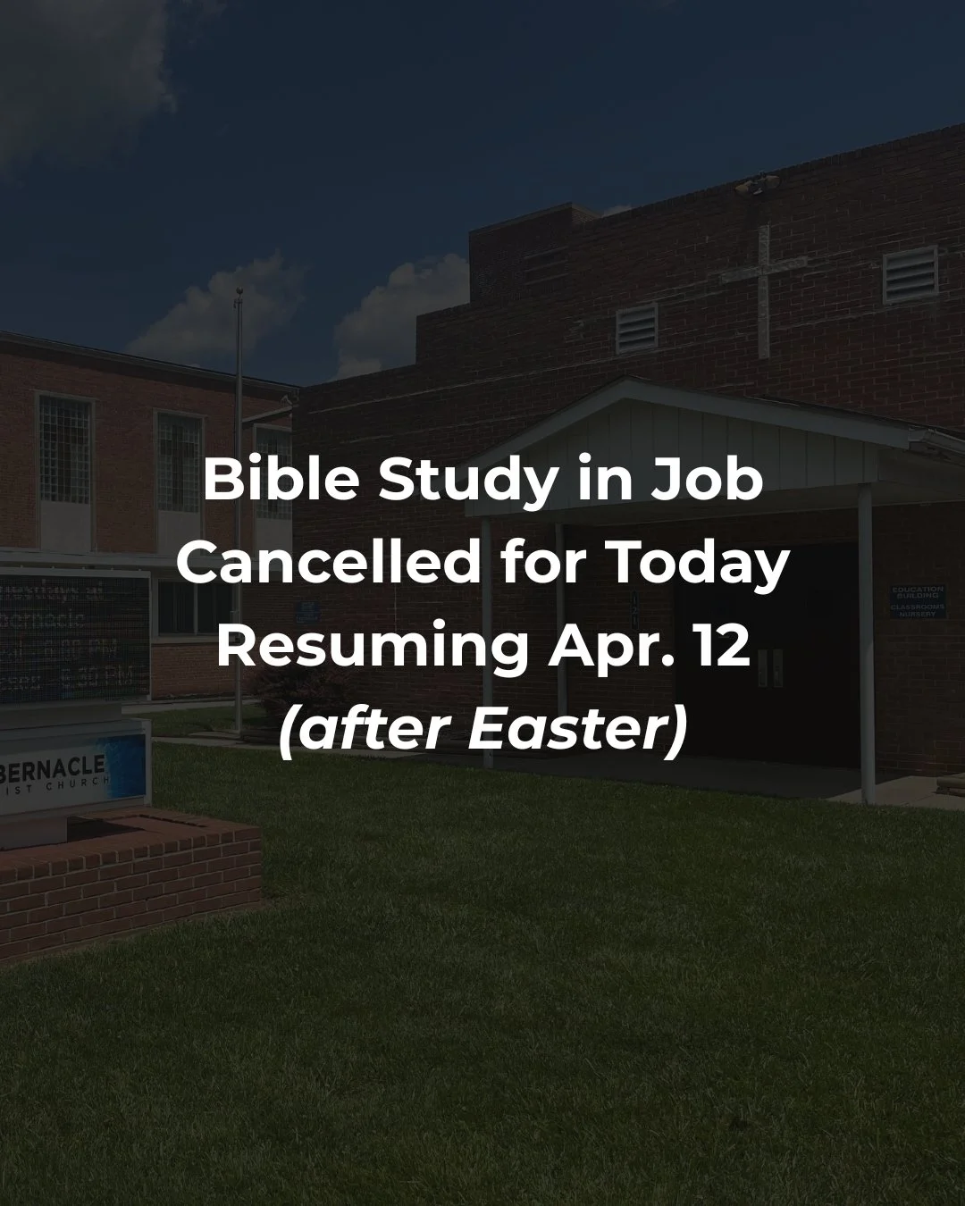 With a busy, wonderful weekend behind us, and with bellies full of chili and other food - We're taking a 2 week hiatus from Job's troubles!