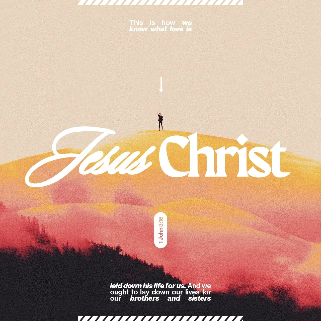 If you claim to be a follower of Jesus, follow Him into sacrificial, self-giving love for people.