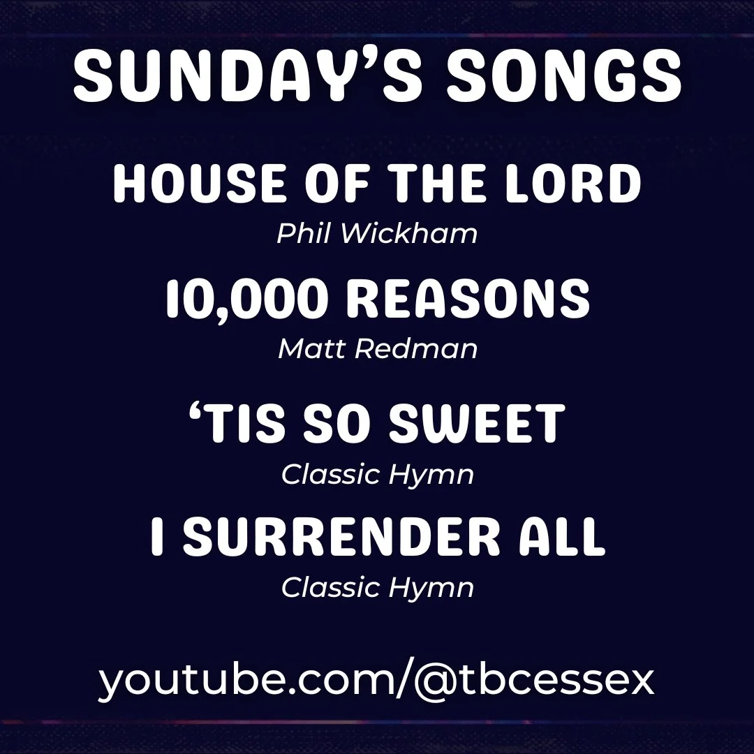 We're going to be in 1 Corinthians 12:12-27 this Sunday, looking at what it means for our local congregation to be the Body of Christ - we can't wait!! 

Be reading through the passage and listening to these songs in preparation for Sunday's worship 