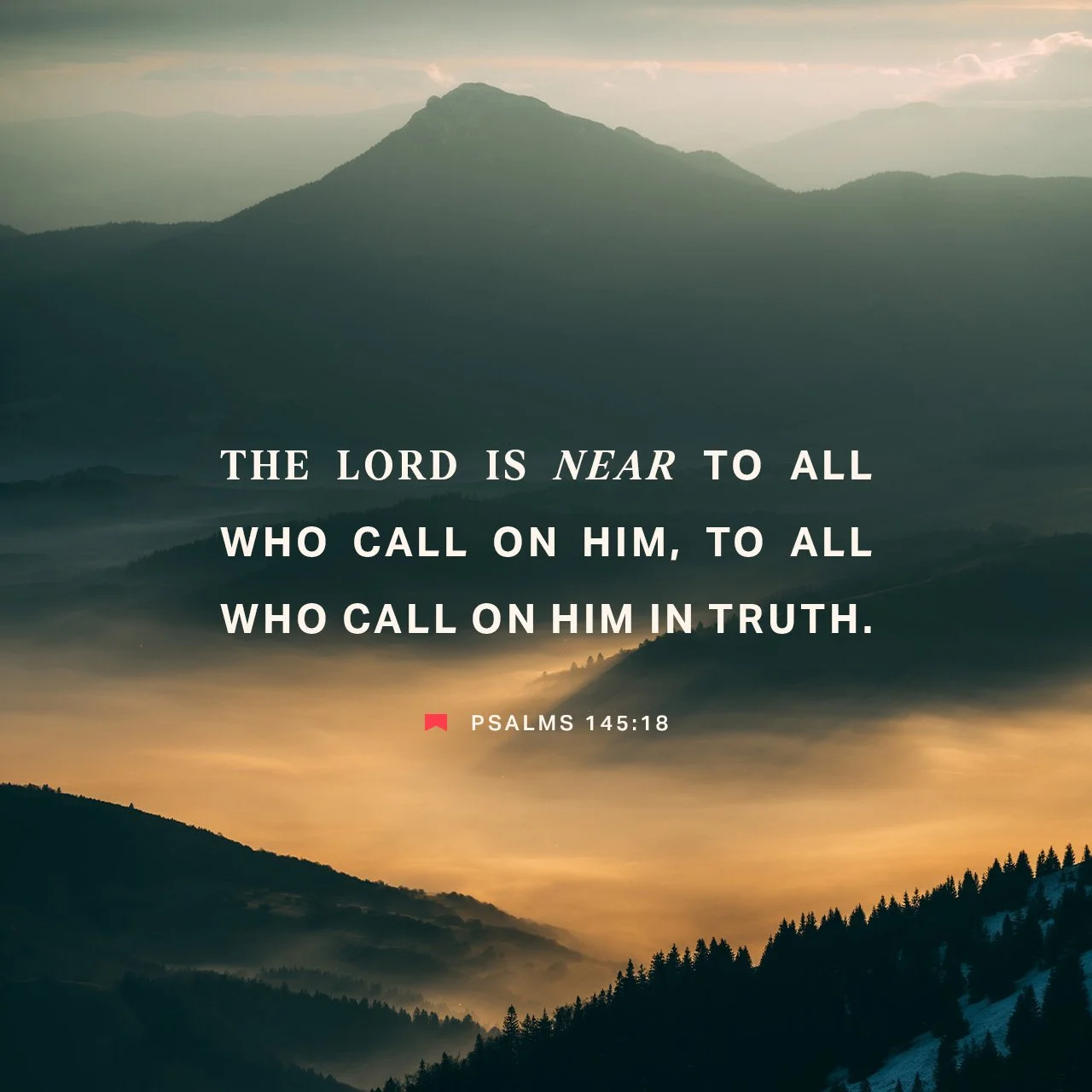 If you're calling on Jesus, you can *know* that He is near you, even if you don't feel Him emotionally or physically. Why? Because He's said He is, and He cannot lie.