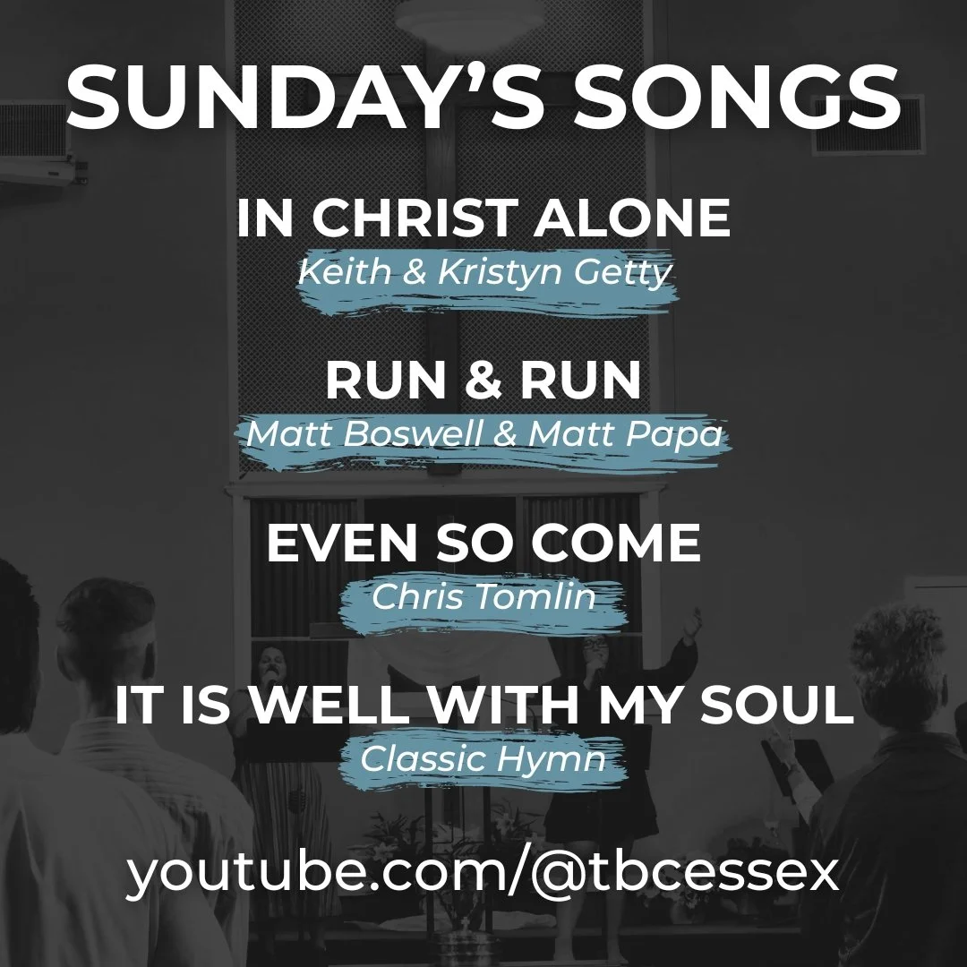 We're back in our study of John's Gospel this Sunday as we begin our series in John 18-19, "Christ Died For Our Sins". Read through John 18:1-12, and listen to these songs in preparation for our worship service!