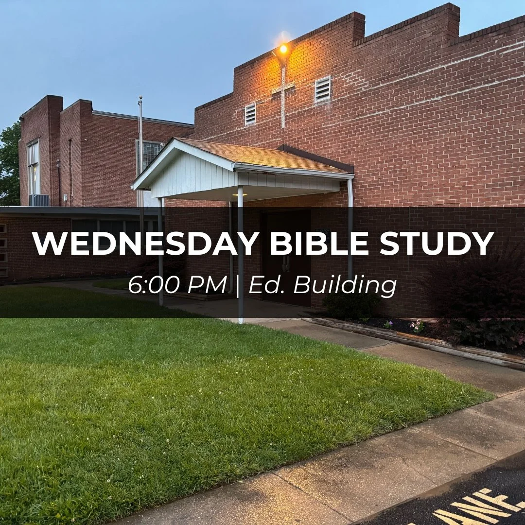 We've got our Bible Study with Pastor Ron tonight at 6, see you there!