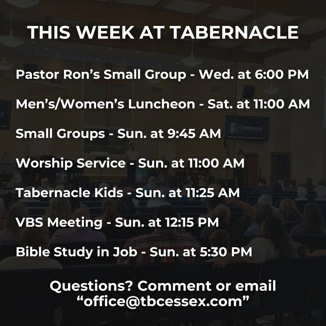 We're looking forward to a great week together - please let us know if you have any prayer needs or would like to talk with a pastor!