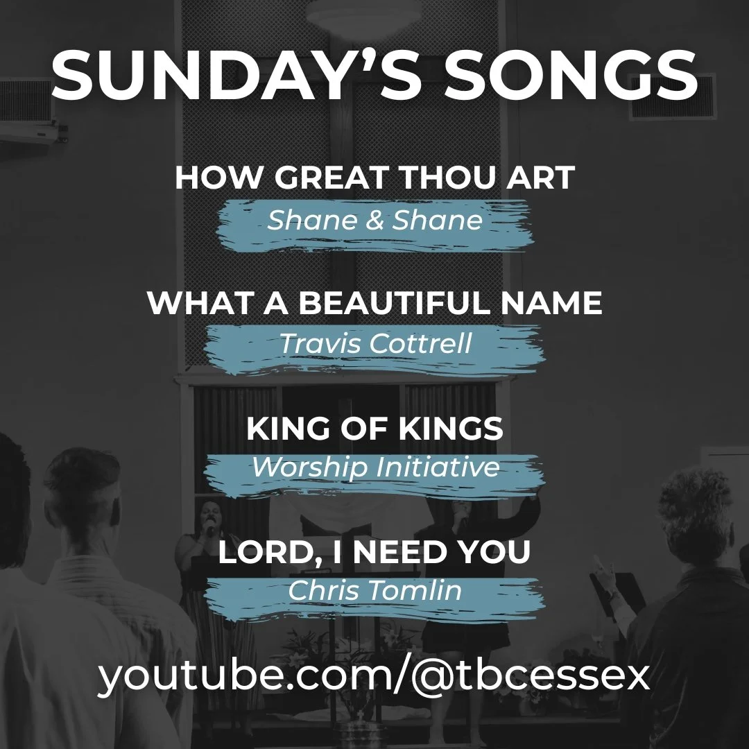 We're finishing John 19 this Sunday with verses 31-42, we encourage you to read through the passage and listen to these songs in preparation for the weekend!