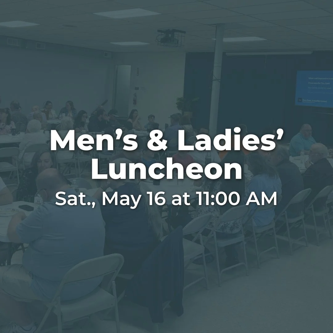 Tomorrow's going to be a great time together! We encourage you to come prepared for fun, encouragement from God's Word, and some delicious food!