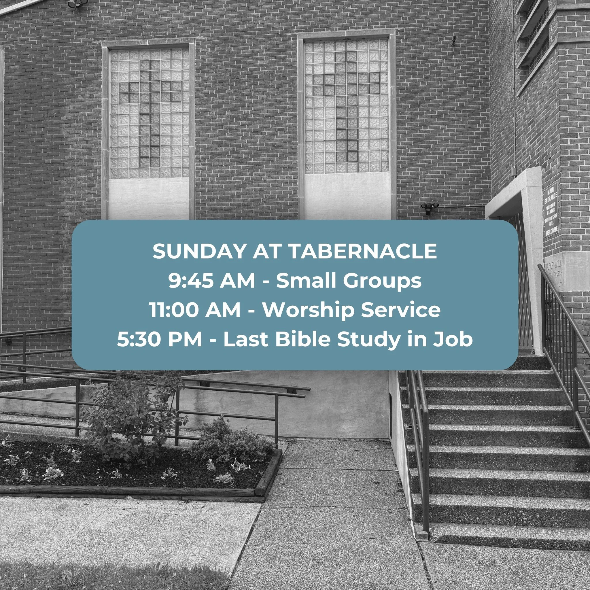 We're looking forward to worshipping together with you all tomorrow!