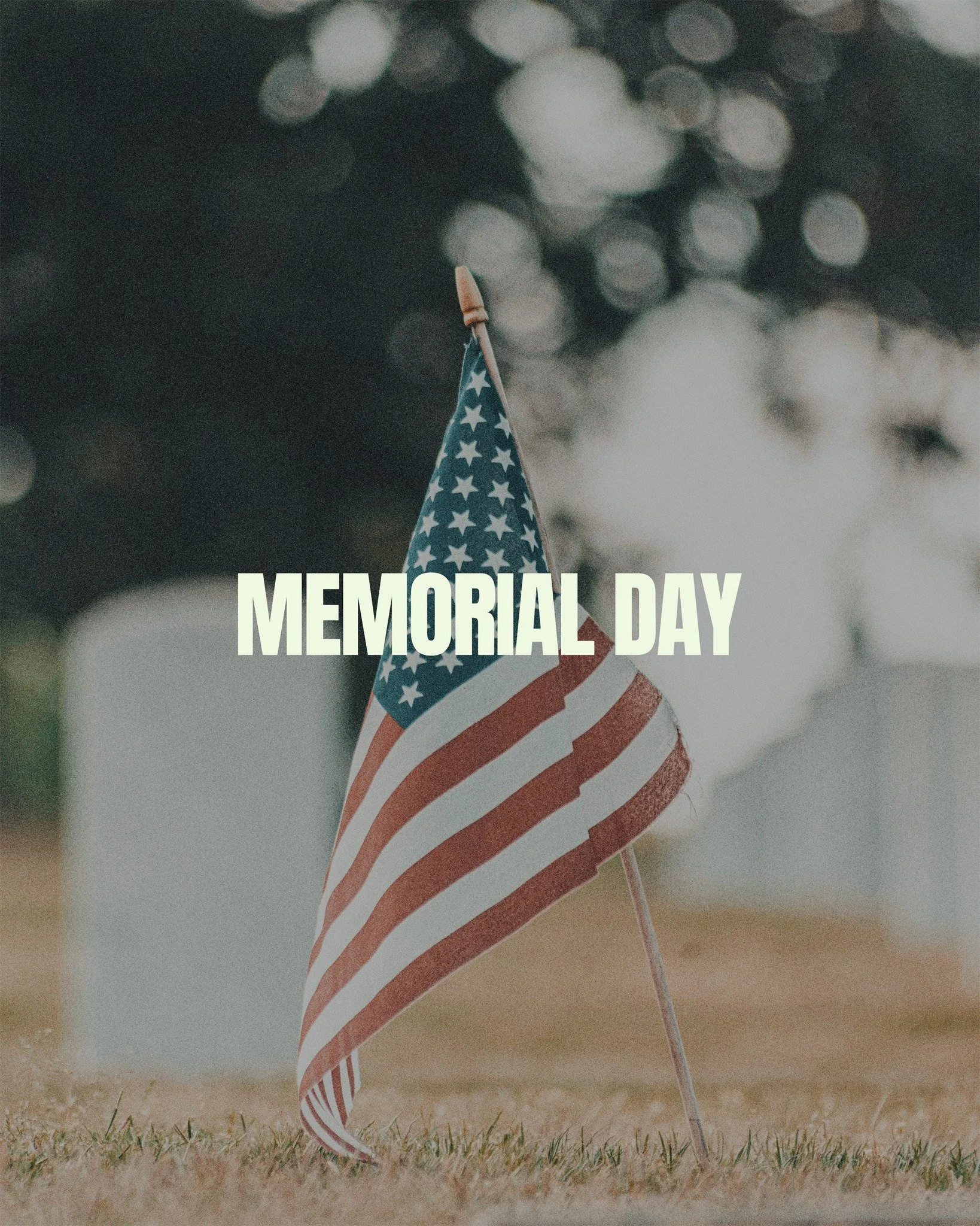"Give thanks in everything; for this is God&rsquo;s will for you in Christ Jesus." - 1 Thessalonians 5:18

We're thankful to God for those that have given their lives so that we could live in the nation we do, with the freedoms God has give