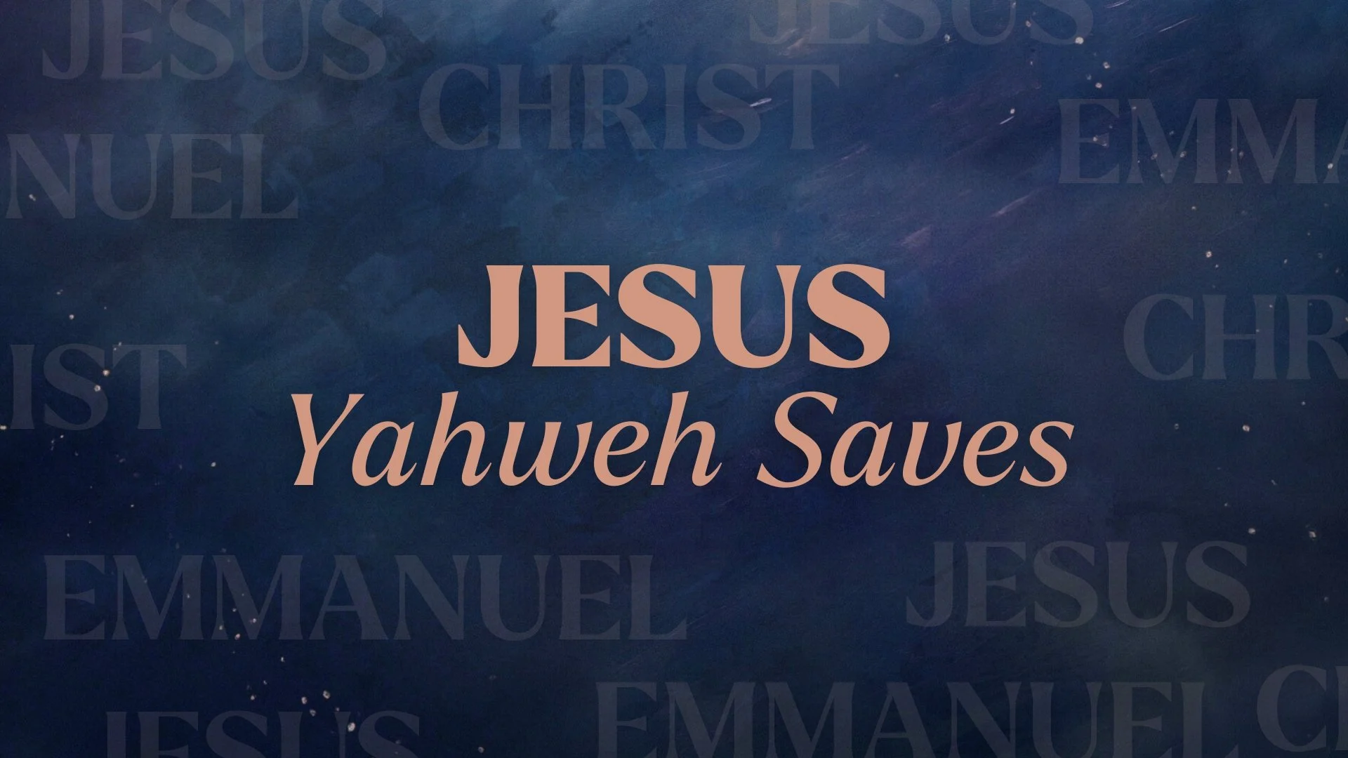 Luke 1:26-33 — Jesus