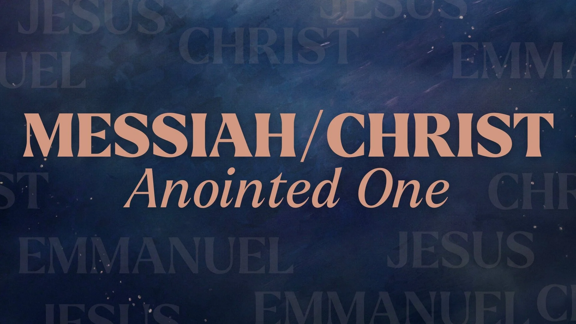 Luke 2:8-14 — Messiah/Christ