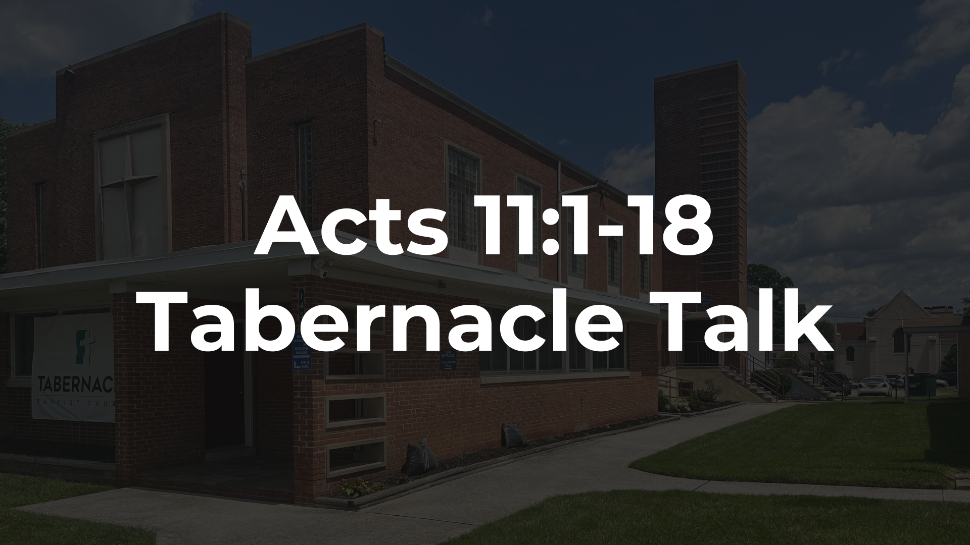Acts 11:1-18 - Legalism &amp; T-Shirts