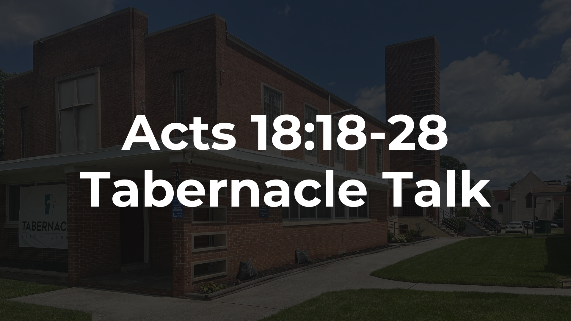 Acts 18:18-28 - New Kid On The Block And Paul Gets A Fade