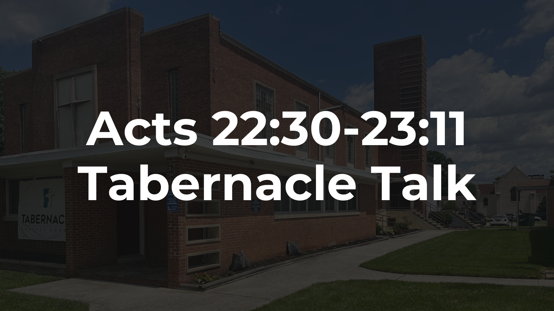 Acts 22:30-23:11 - Infighting and Stupid Politicians