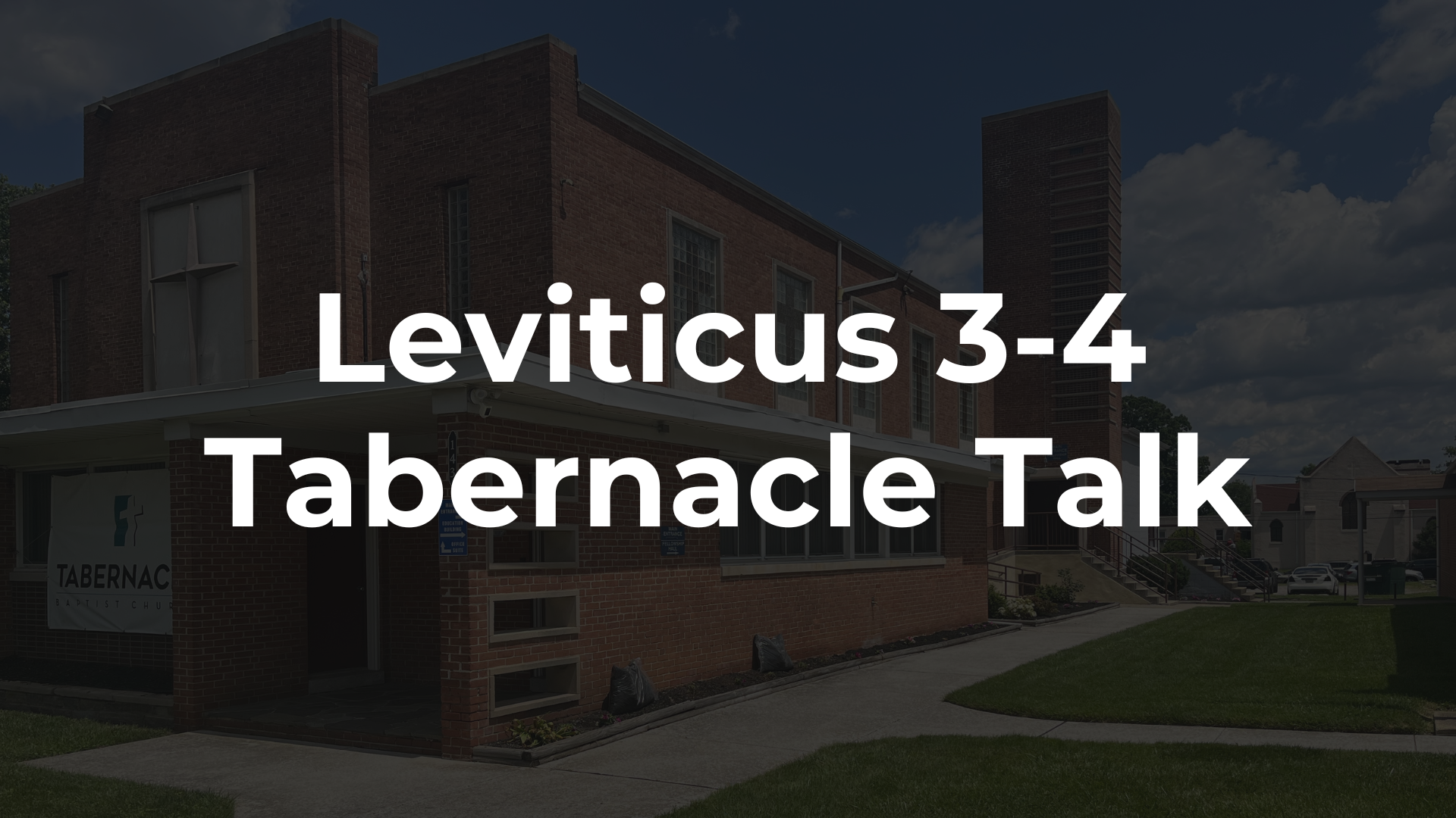 Leviticus 3-4 - Peace and Sin Offerings and Speeding Tickets