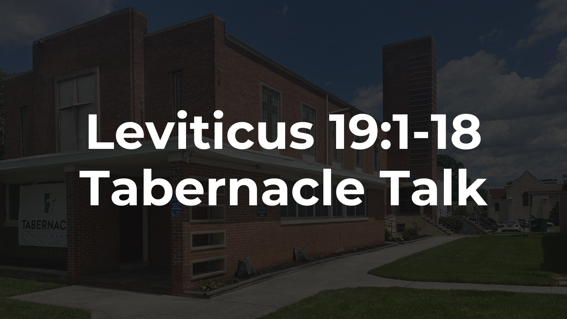 Leviticus 19:1-18 - Say That To My Face